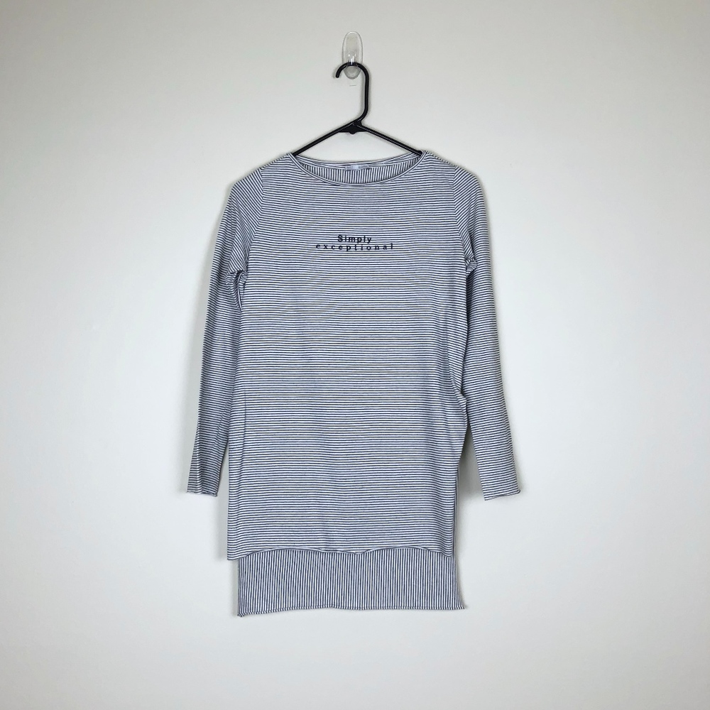 ZARA Simply Exceptional Hi-lo Striped Tunic | NWOT